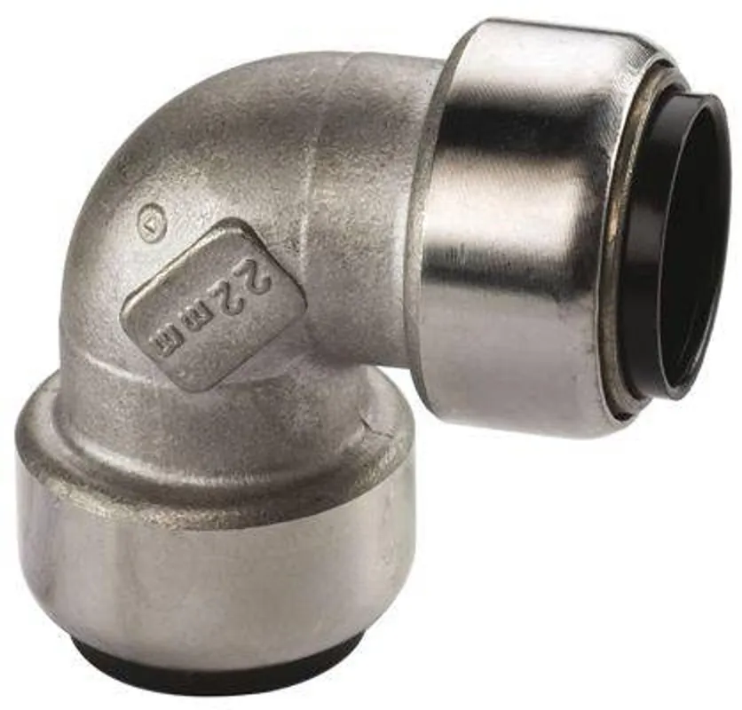 Sichere Zahlung Edelstahl Steckfitting Tectite Winkel 90° 15 mm innen-innen lösbar DVGW