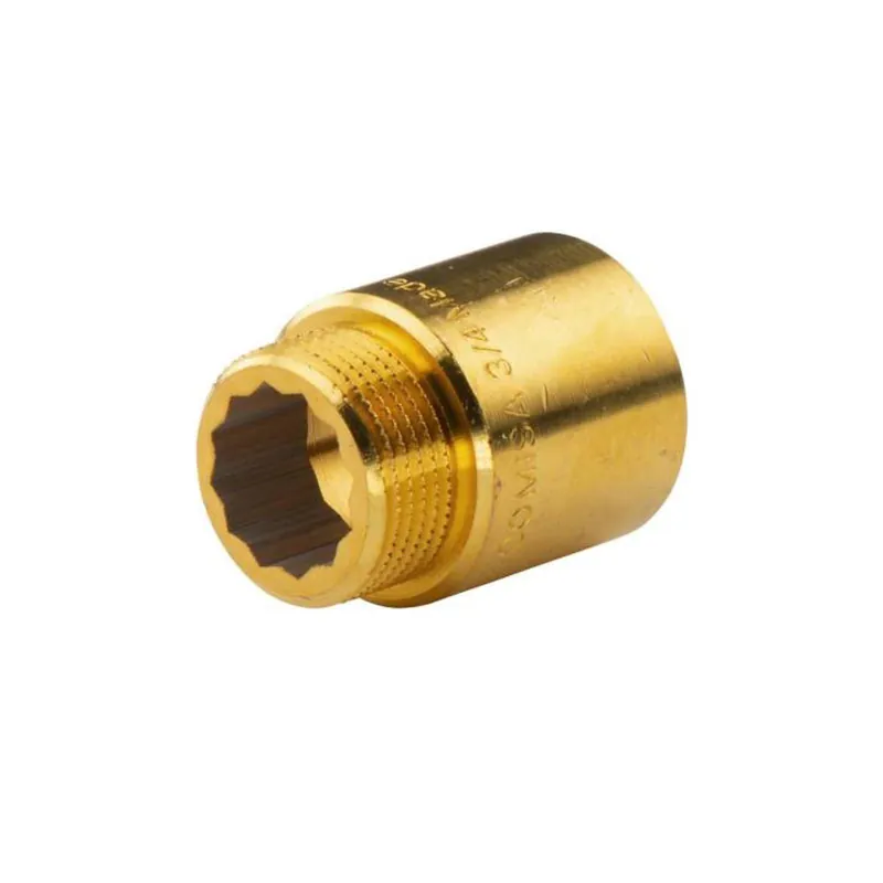 Messing Gewinde-Fitting Hahnverlängerung IG/AG 3/4" (DN 20) Länge 30 mm - schwere Ausführung Online Kaufen