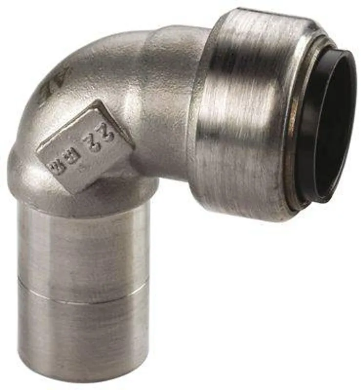 Edelstahl Steckfitting Tectite Winkel 90° 28 mm innen-außen lösbar DVGW Jetzt Bestellen