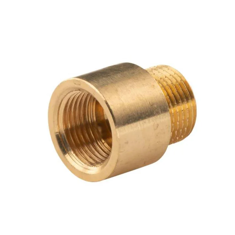 Saisonangebot Messing Gewinde-Fitting Hahnverlängerung IG/AG 3/8" (DN 10) Länge 15mm - schwere Ausführung