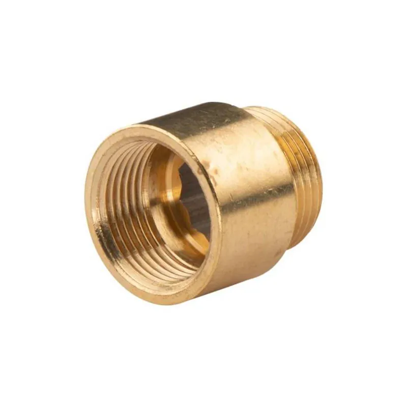Messing Gewinde-Fitting Hahnverlängerung IG/AG 1" (DN 25) Länge 25mm - schwere Ausführung Begrenztes Angebot