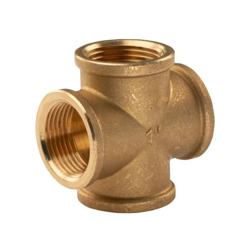 Must-Have Messing Gewinde-Fitting Kreuzstück 1" IG (DN25) - schwere Ausführung