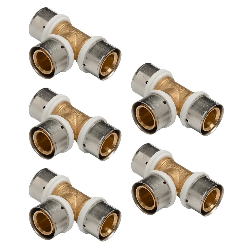 Selfio-Press Aluverbund Pressfitting T-Stück 32 x 3 TH + U Kontur DVGW - 5 Stück Online Kaufen