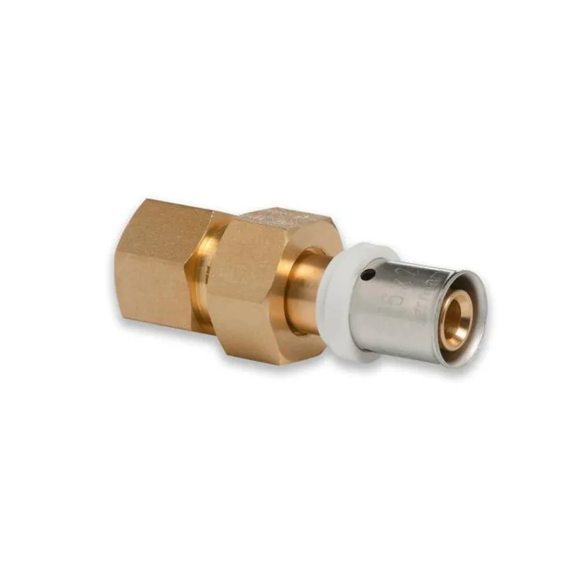 Jetzt Kaufen Selfio-Press Aluverbund Pressfitting Übergangsverschraubung Innengewinde Schraubmuffe 16 x 2 - 1/2" TH + U Kontur DVGW