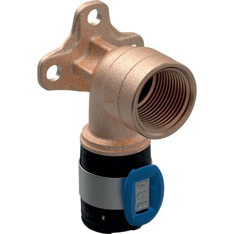 Begrenztes Angebot Geberit FlowFit Anschlusswinkel 90 Grad bleifreier Rotguss 16mm-1/2" L 78mm