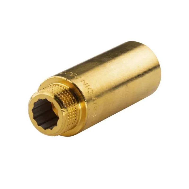 Messing Gewinde-Fitting Hahnverlängerung IG/AG 1/2" (DN 15) Länge 60 mm - schwere Ausführung Schnäppchen