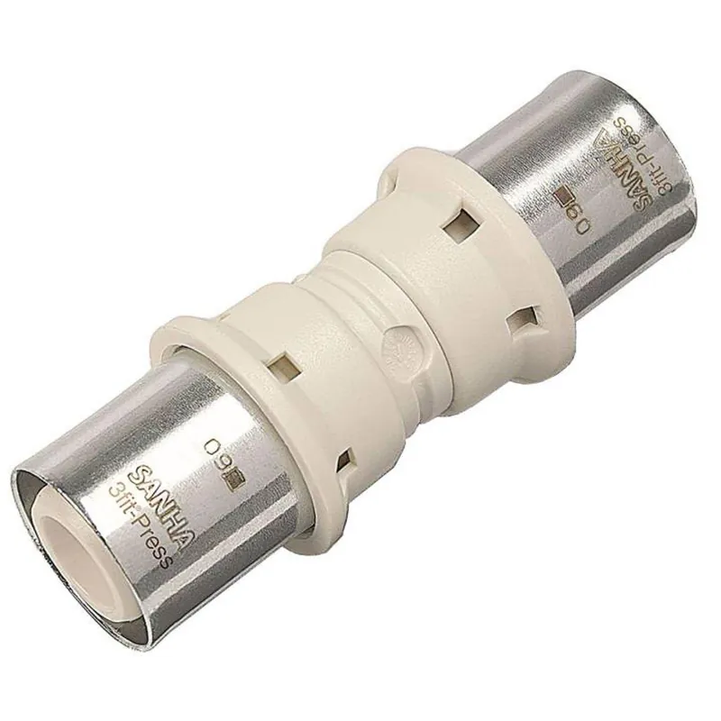 Saisonangebot Aluverbund Pressfitting SANHA PPSU Kupplung 20 x 2 - 20 x 2 Multikontur DVGW