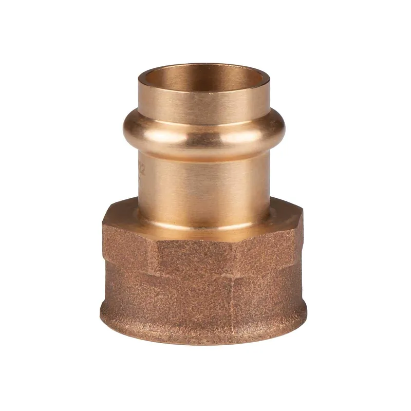 Kupfer Pressfitting Übergang aus Rotguss 22 mm - 1" IG V+M-Kontur DVGW Neue Kollektion