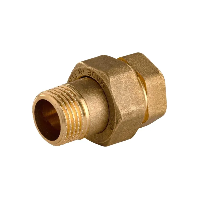 Nur Heute Messing Gewinde-Fitting Verschraubung mit O-Ring konisch dichtend 1/2"IG - 1/2"AG (DN15)-schwere Ausführung