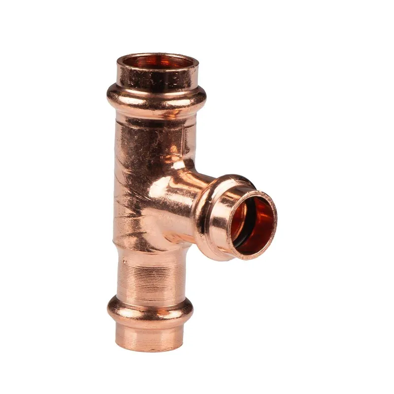 Saisonangebot Kupfer Pressfitting T-Stück reduziert 18 x 15 x 15 mm V+M-Kontur DVGW