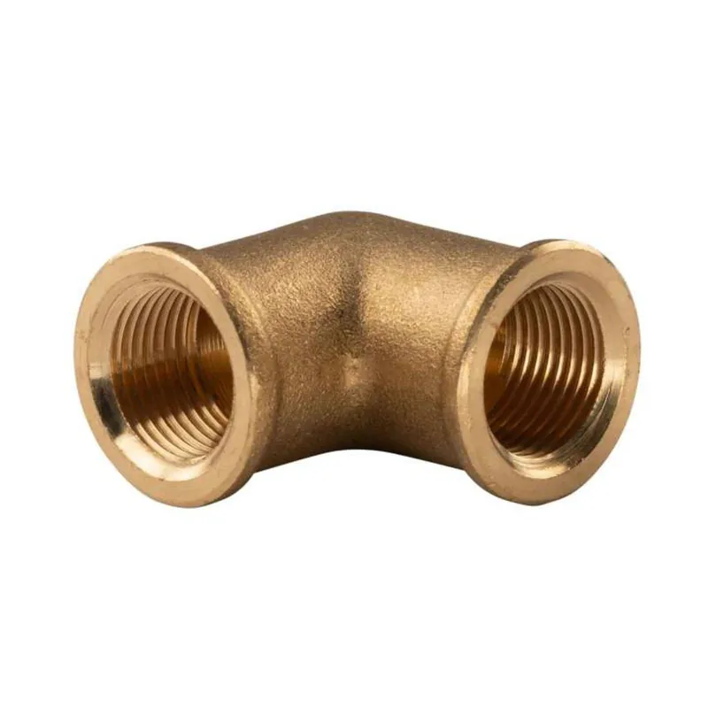 Messing Gewinde-Fitting 90° Winkel 3/8"IG - 3/8"IG (DN 10) - schwere Ausführung Schnäppchen