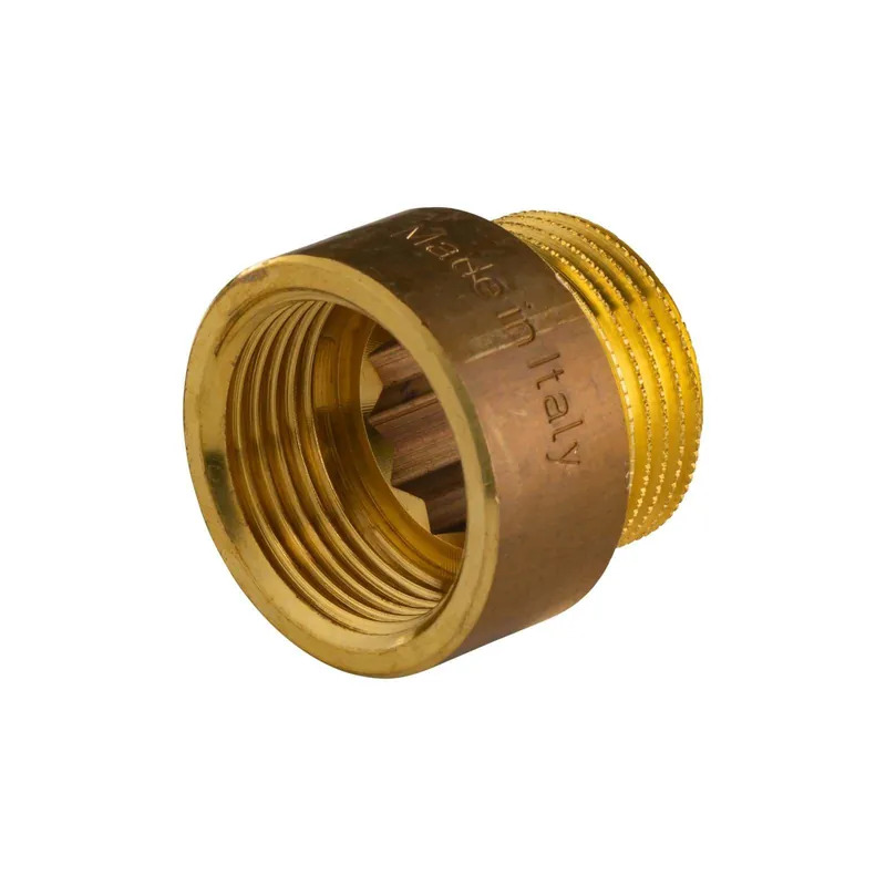 Messing Gewinde-Fitting Hahnverlängerung IG/AG 3/4" (DN 20) Länge 15 mm - schwere Ausführung Online Kaufen