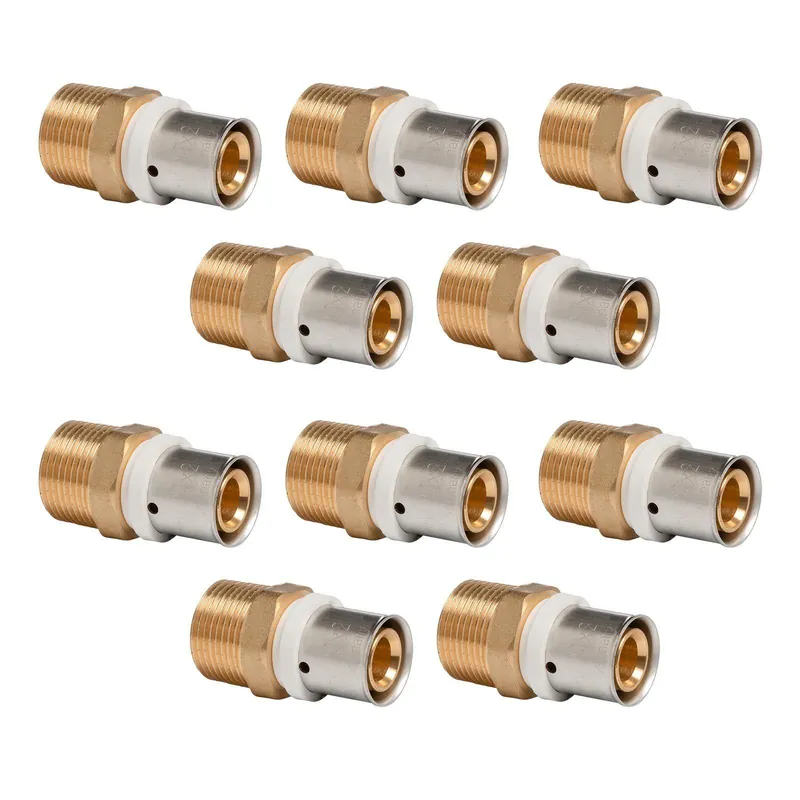 Nur Für Kurze Zeit Selfio-Press Aluverbund Pressfitting Übergang Außengewinde 20 x 2 - 3/4" TH + U Kontur DVGW - 10 Stück