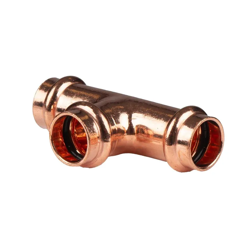Preisreduziert Kupfer Pressfitting T-Stück 18 mm V+M-Kontur DVGW