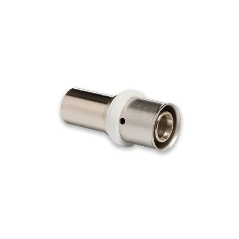 Selfio-Press Aluverbund Pressfitting Übergang Kupferrohr 20 x 2 mm - 18 mm (Pressanschluss) vernickelt TH + U Kontur Preiswert