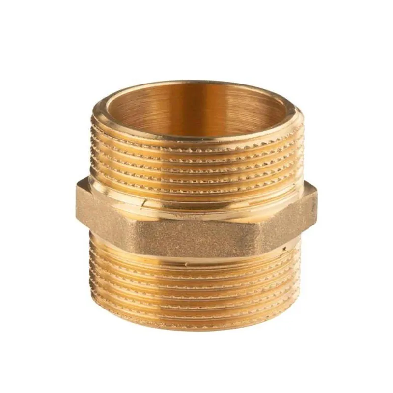 Neue Kollektion Messing Gewinde-Fitting Doppelnippel 1 1/2‘‘AG - 1 1/2‘‘AG (DN 40) - schwere Ausführung