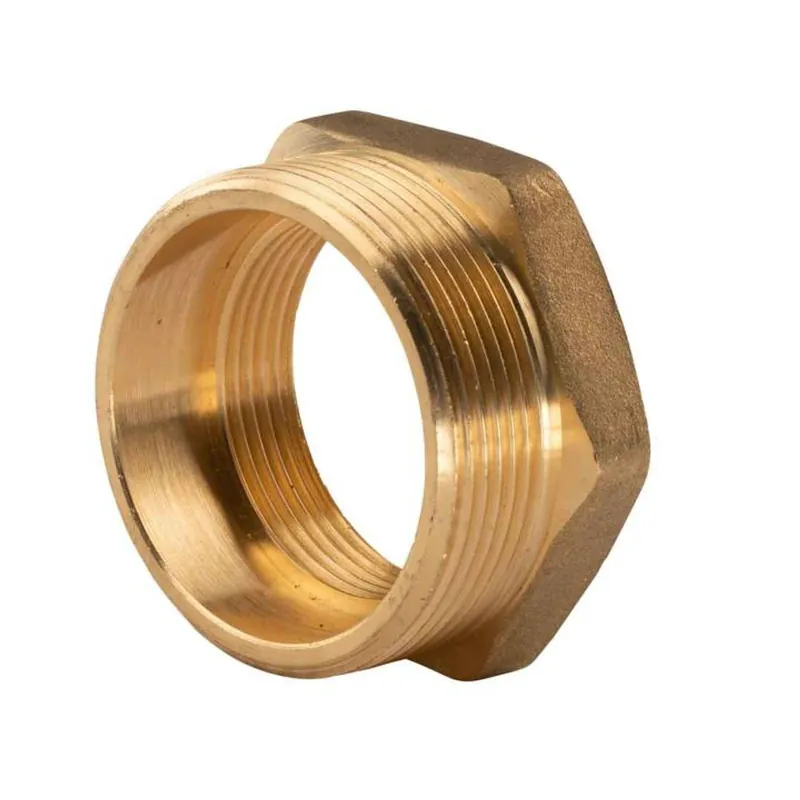 Finale Aktion Messing Gewinde-Fitting Reduzierung 2"AG (DN 50) - 1 1/2"IG (DN 40) - schwere Ausführung