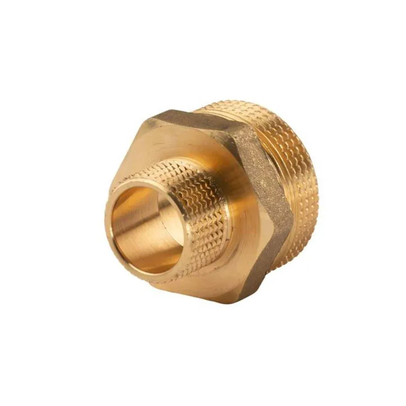 Messing Gewinde-Fitting Reduziernippel 1 1/4‘‘AG (DN 32) - 3/4"AG (DN 20) - schwere Ausführung Ausverkauf