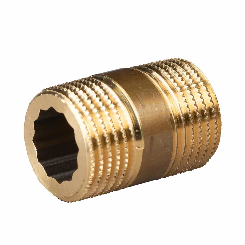 Messing Gewinde-Fitting Distanz Doppelnippel 1"-1" L= 40 mm, schwere Ausführung Top-Angebot