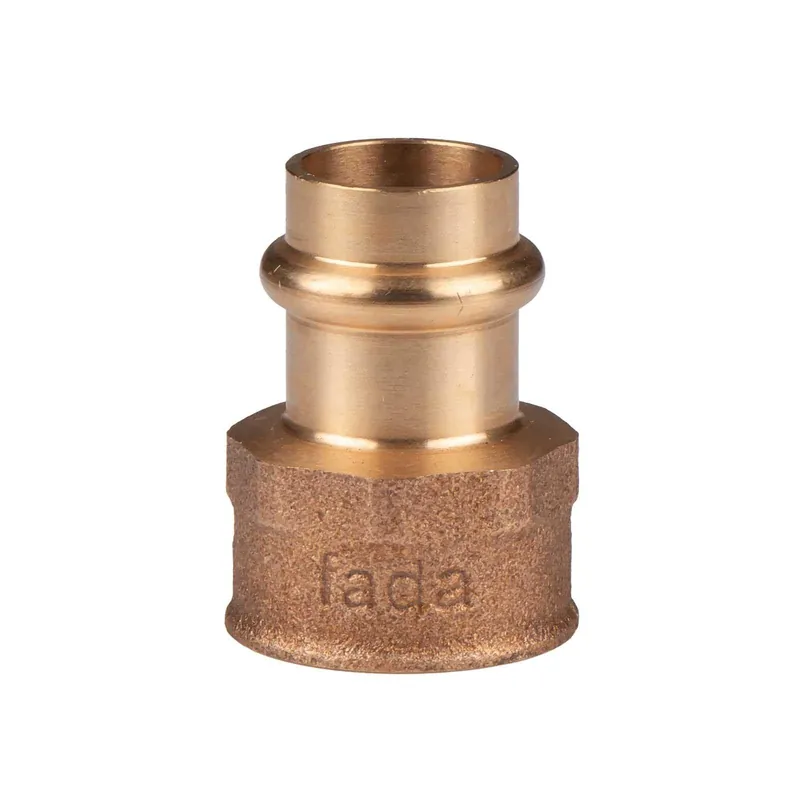 Kupfer Pressfitting Übergang aus Rotguss 18 mm - 3/4" IG V+M-Kontur DVGW Nur Für Kurze Zeit