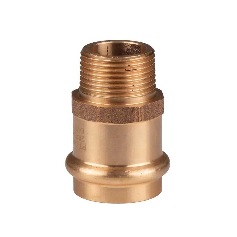 Kupfer Pressfitting Übergang aus Rotguss 28 mm - 3/4" AG V+M-Kontur DVGW Nur Für Kurze Zeit