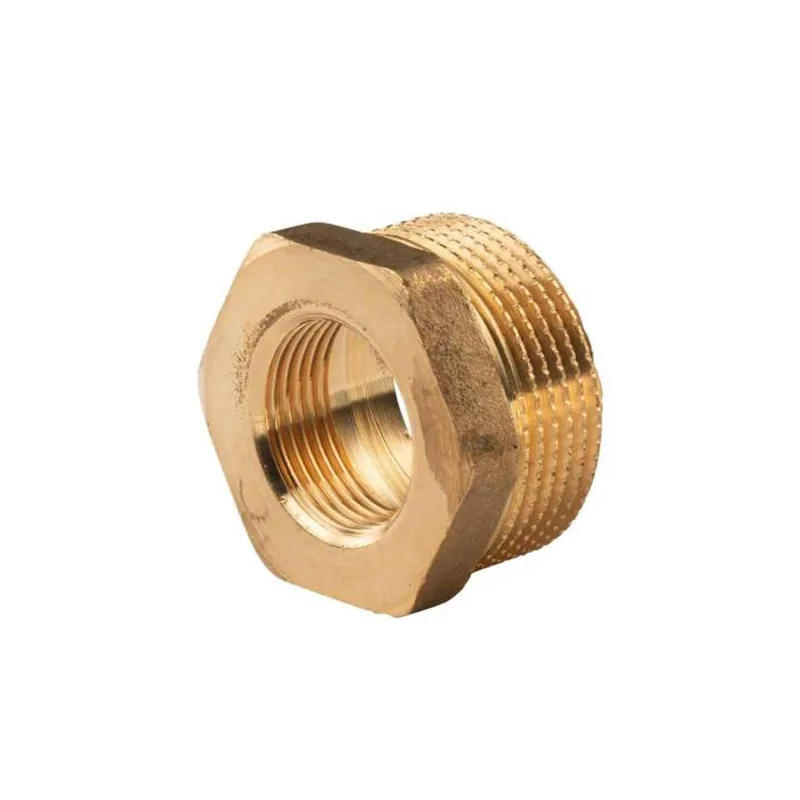 Messing Gewinde-Fitting Reduzierung 1 1/4"AG (DN 32) - 3/4"IG (DN 20) - schwere Ausführung Saisonangebot