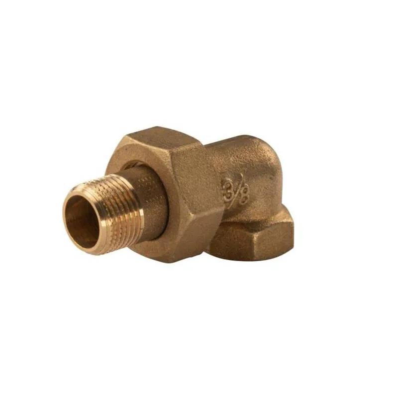 Messing Gewinde-Fitting Winkelverschraubung 90° 3/8"IG - 3/8"AG (DN 10) - schwere Ausführung Nur Heute