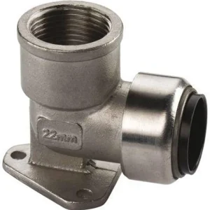 Preiswert Edelstahl Steckfitting Tectite Wandscheibe 18 mm - 1/2" DVGW