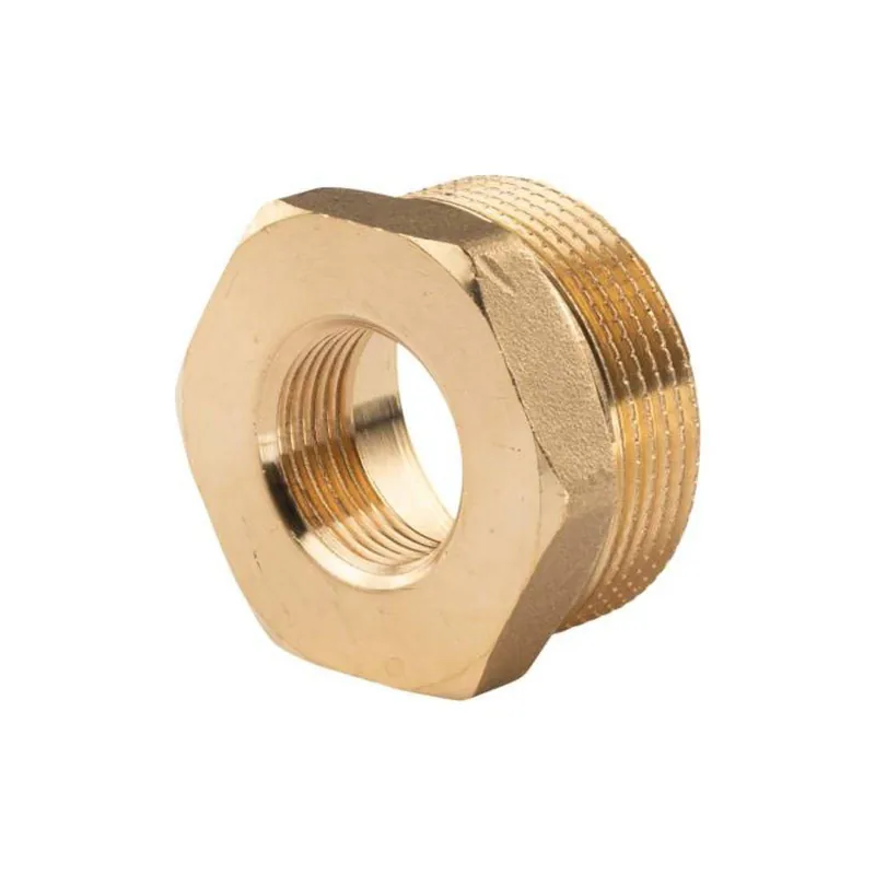 Messing Gewinde-Fitting Reduzierung 1 1/2"AG (DN 40)- 3/4"IG (DN 20) - schwere Ausführung Neue Ware