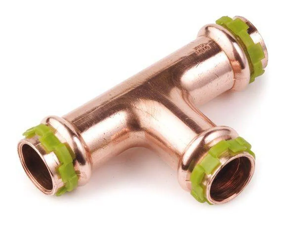 Geprüft Kupfer Pressfitting Sudo-Press T-Stück 28 mm Kontur V DVGW