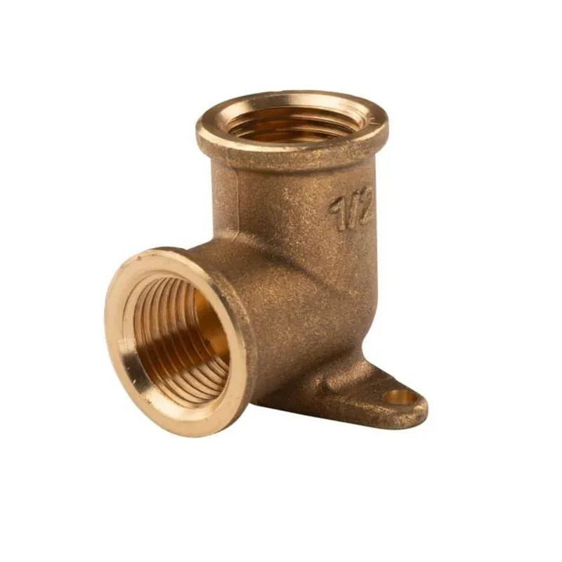 Messing Gewinde-Fitting Wandwinkel 1/2" IG - 1/2" IG Markenprodukt