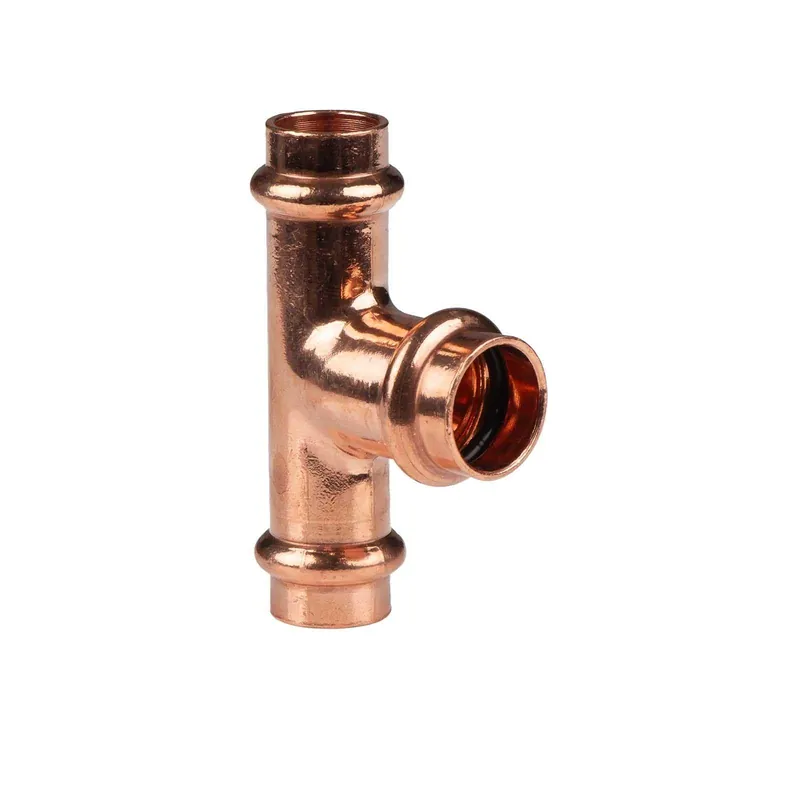 Bestseller Kupfer Pressfitting T-Stück Mittelgang erweitert 15 x 18 x 15 mm V+M-Kontur DVGW