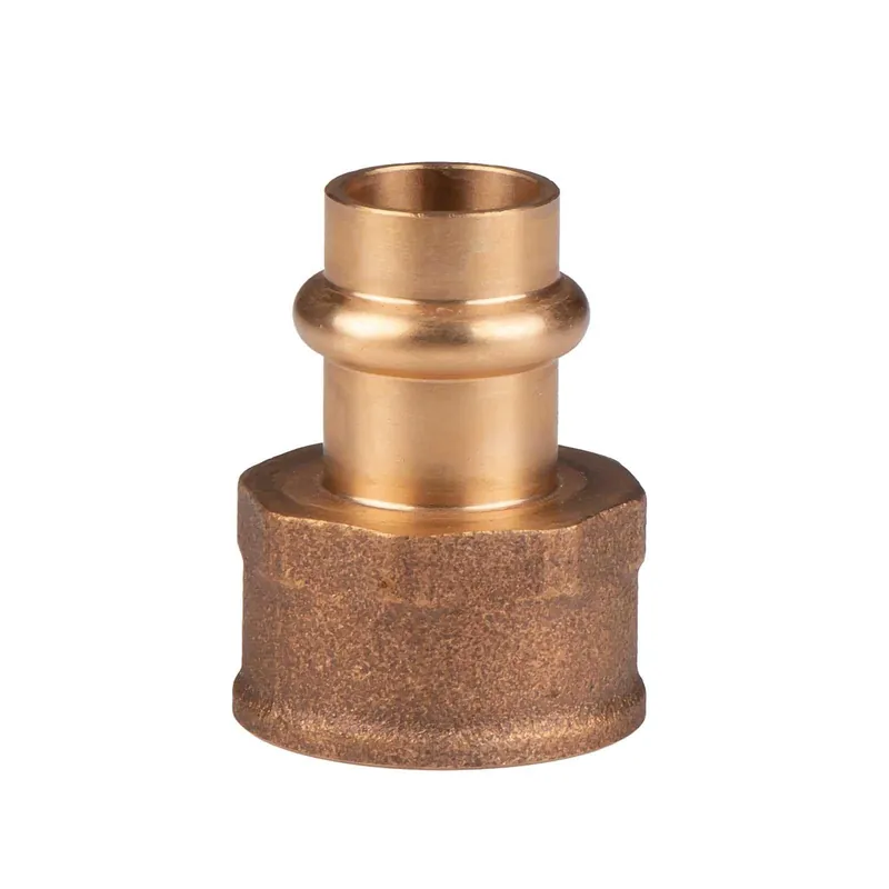Rabatt Kupfer Pressfitting Übergang aus Rotguss 15 mm - 3/4" IG V+M-Kontur DVGW