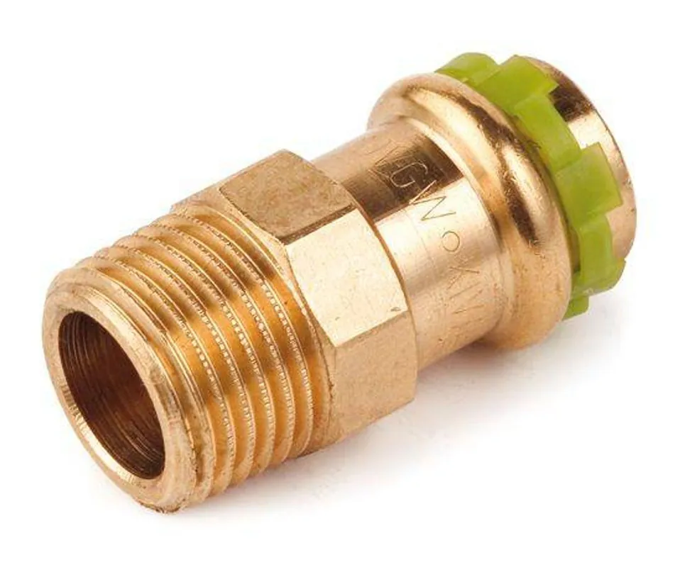 Kupfer Pressfitting Sudo-Press Übergangsverschraubung Außengewinde 35 mm - 1" Kontur V DVGW Preisknaller