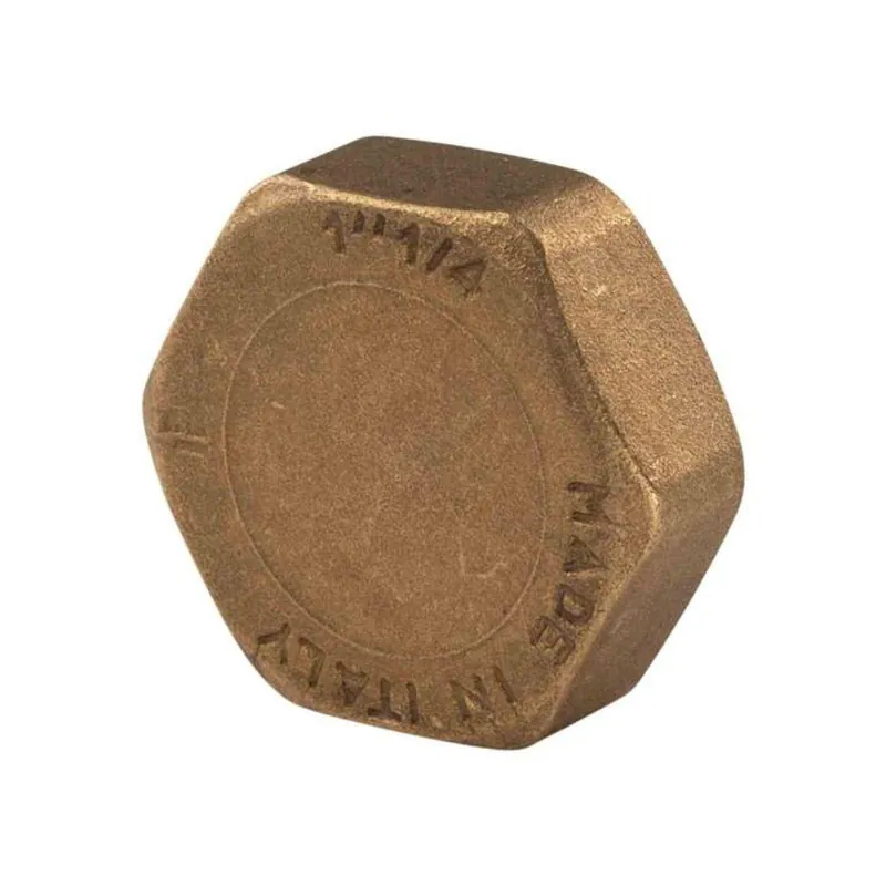 Wochenendangebot Messing Gewinde-Fitting Kappe 1 1/4‘‘IG (DN 32) - schwere Ausführung