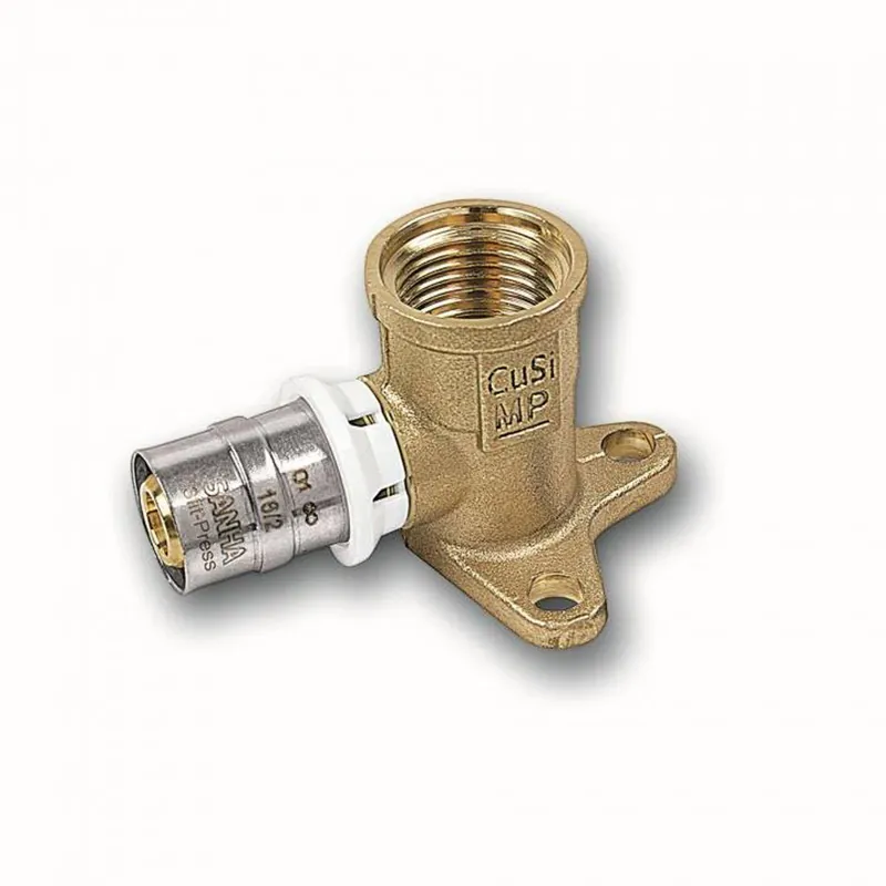 Aluverbund Pressfitting SANHA bleifrei Wandwinkel 20 x 2 - 3/4" Multikontur DVGW Mega-Angebot
