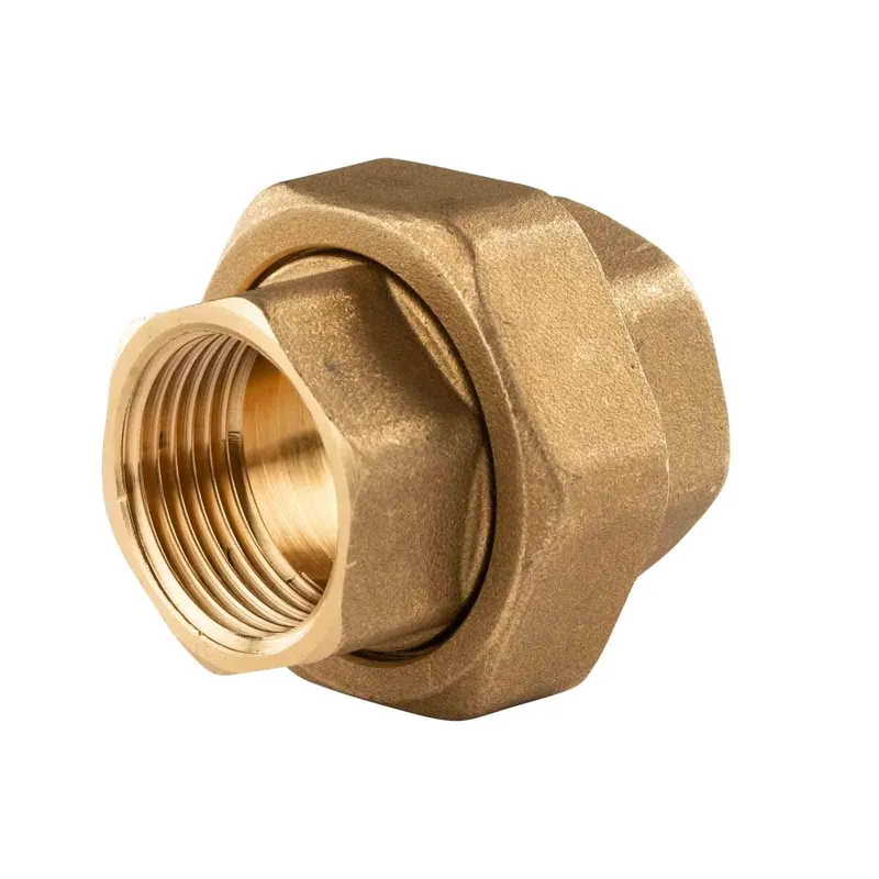 Highlight Messing Gewinde-Fitting Verschraubung gerade mit O-Ring 3 teilig 1"IG - 1"IG (DN 25) - schwere Ausführung