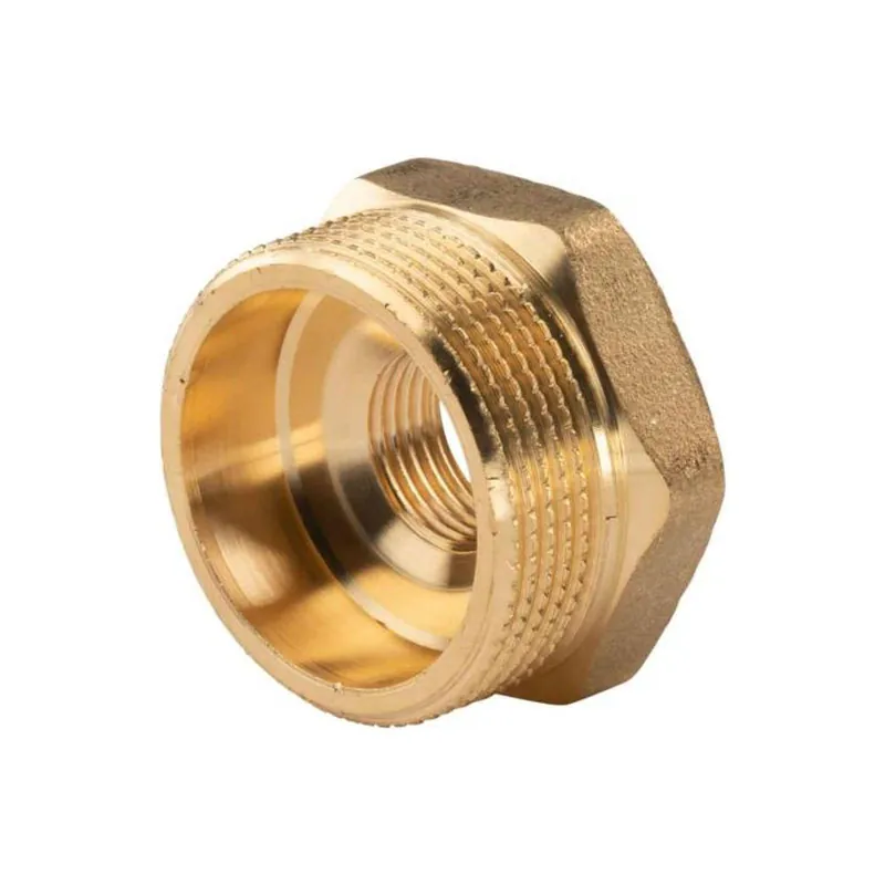 Messing Gewinde-Fitting Reduzierung 1 1/2"AG (DN 40) - 1/2"IG (DN 15) - schwere Ausführung Jetzt Kaufen