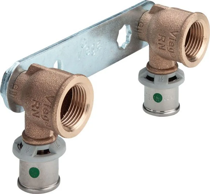 Pressfitting Viega Sanfix P 2124.2 Montageeinheit flach 16 x 1/2" x 100mm Preis Gesenkt