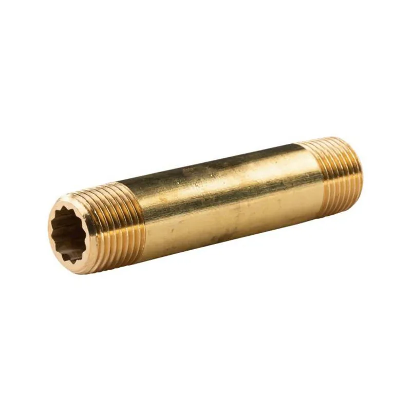 Messing Gewinde-Fitting Distanz Doppelnippel 1/2"-1/2" L= 90mm, schwere Ausführung Billig
