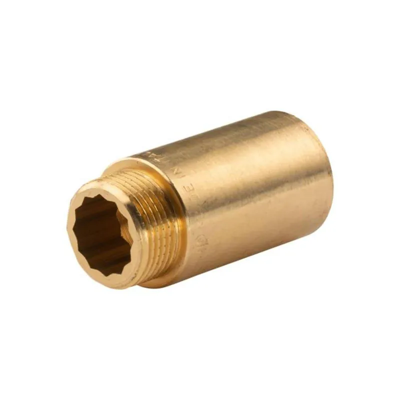 Sale Messing Gewinde-Fitting Hahnverlängerung IG/AG 3/4" (DN 20) Länge 50 mm - schwere Ausführung