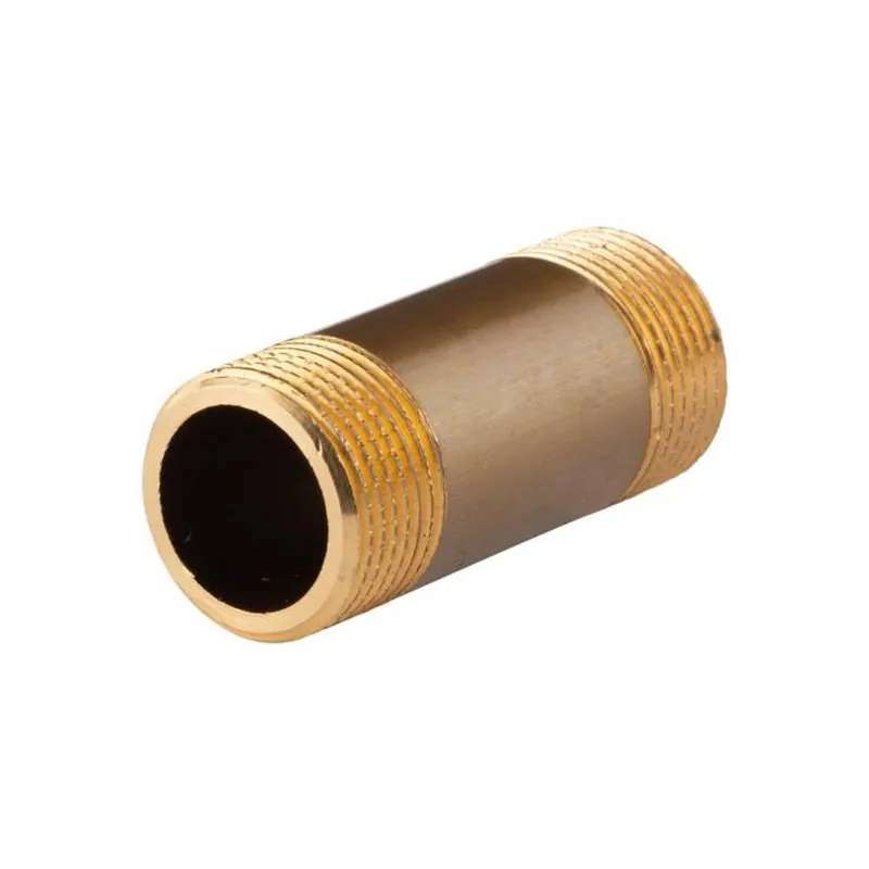 Garantierte Lieferung Messing Gewinde-Fitting Distanz Doppelnippel 3/4"-3/4" L= 60 mm, schwere Ausführung