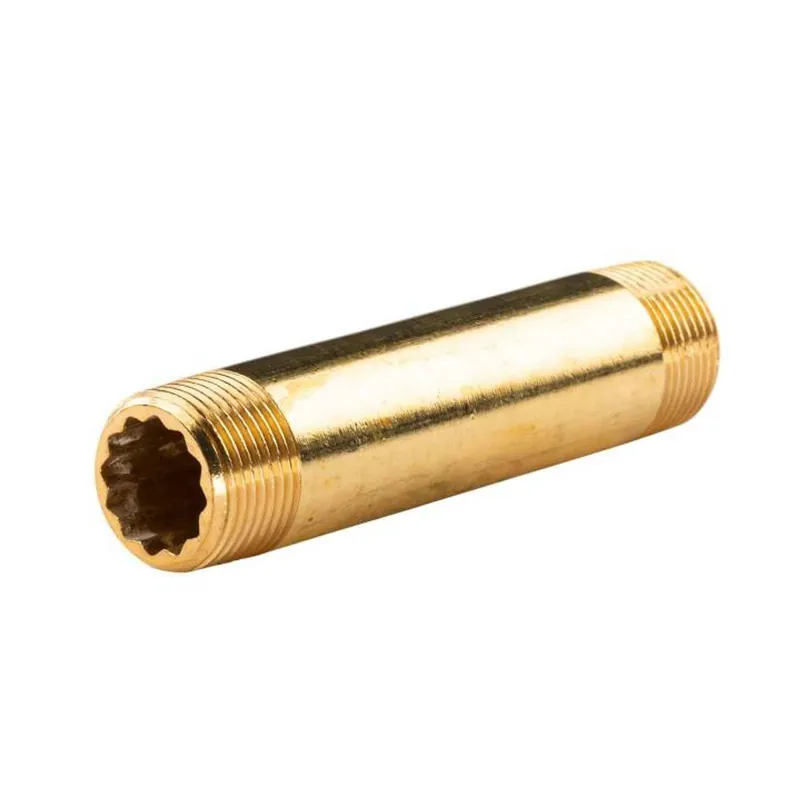 Messing Gewinde-Fitting Distanz Doppelnippel 3/4"-3/4" L= 110 mm, schwere Ausführung Top-Preis