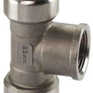 Edelstahl Steckfitting Tectite T-Stück Innengewinde 28 mm - 1/2" - 28 mm DVGW Rabatt
