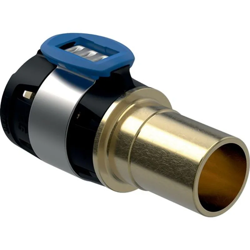 Neu Geberit FlowFit Übergang auf Mapress m Einschubende bleifreier Rotguss 16-15mm