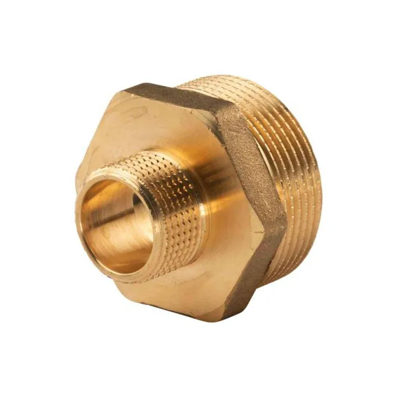 Messing Gewinde-Fitting Reduziernippel 3/4"AG (DN 20) - 1 1/2"AG (DN 40) - schwere Ausführung Direktkauf