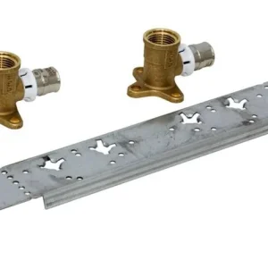 Aluverbund Pressfitting SANHA bleifrei Wandwinkel auf Montageplatte 20 x 1/2 Multikontur DVGW Garantierte Lieferung