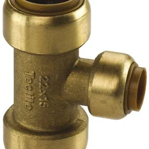 Markenware Kupfer Steckfitting Tectite T-Stück Mittelabgang reduziert 15 x 12 x 15 mm DVGW