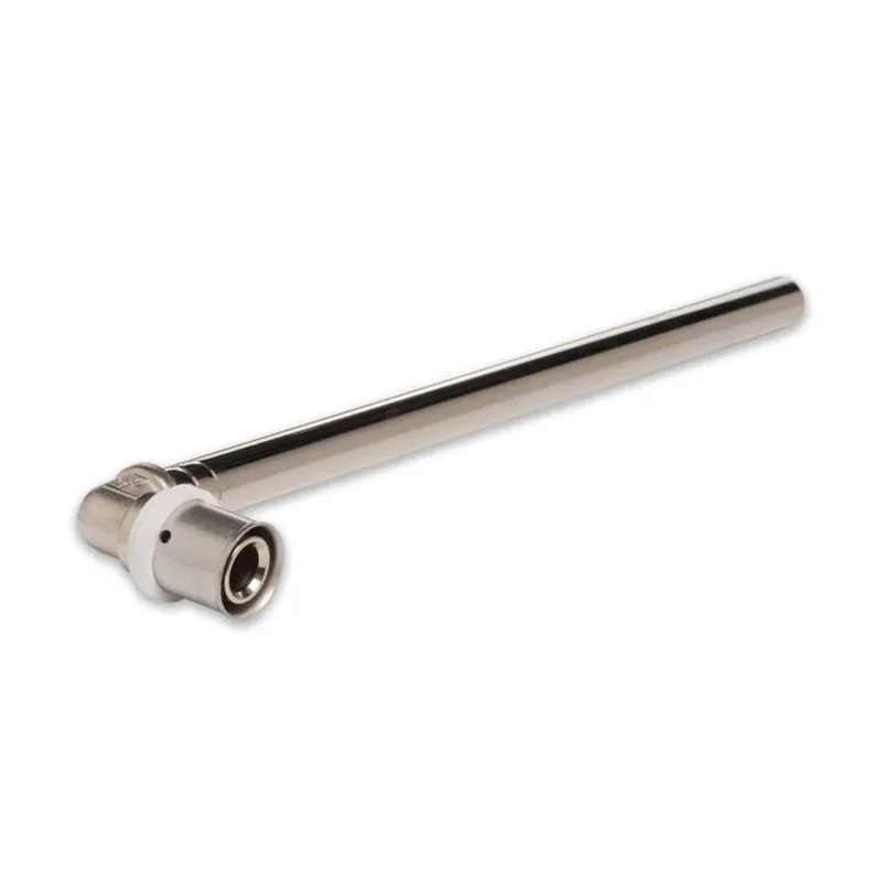 Günstig Selfio-Press Aluverbund Pressfitting Heizkörperanschlusswinkel vernickelt 20 x 2 - 15 mm - 300 mm TH + U Kontur