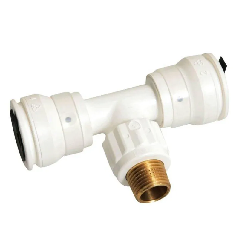 Aluverbund Steckfitting Henco Vision T-Stück Außengewinde 26 x 3 - 1/2" - 26 x 3 Letzte Chance
